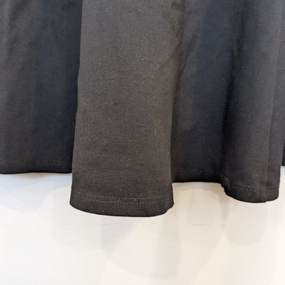 NWOT Vanity Room Black Dress Size M Medium Low Neckline Short Sleeve Mini - Picture 5 of 8